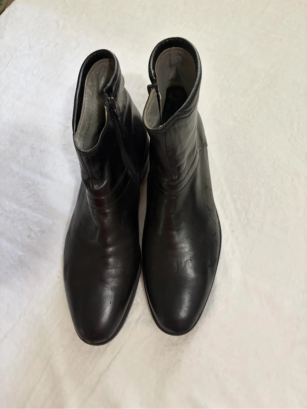 Bally Black Leather Side-Zip Boot